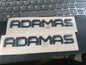 For Rox ADAMAS Car Original Letter Plate Letter Writing