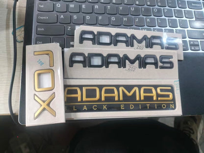 For Rox ADAMAS Car Original Letter Plate Letter Writing
