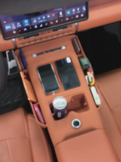 Leopard Titanium 7 center console gear shift silicone pad full wrap original car color cup panel