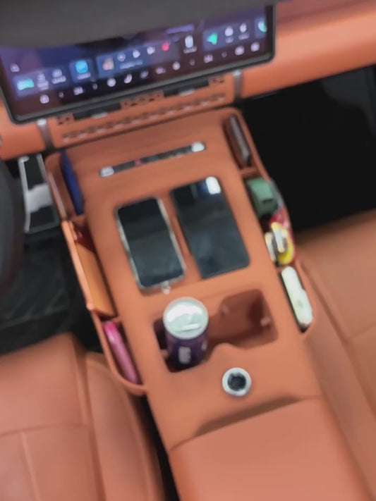 Leopard Titanium 7 center console gear shift silicone pad full wrap original car color cup panel