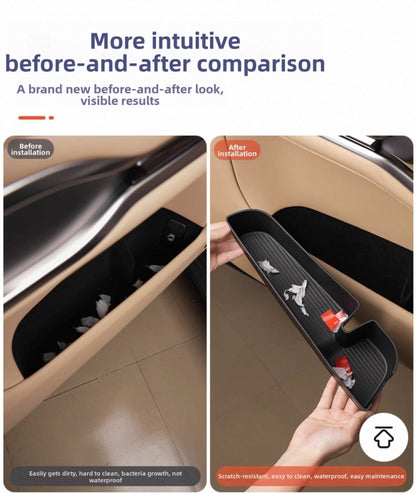 Leopard 8 Car Door Storage Box Mat Tpe Door Slot Storage Protection Mat Silicone