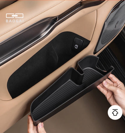 Leopard 8 Car Door Storage Box Mat Tpe Door Slot Storage Protection Mat Silicone